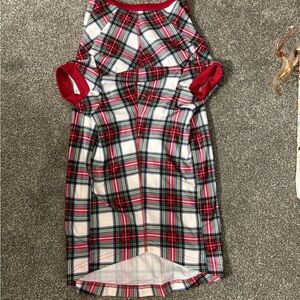 Macy's Family Dog PJs in Red Plaid XXL